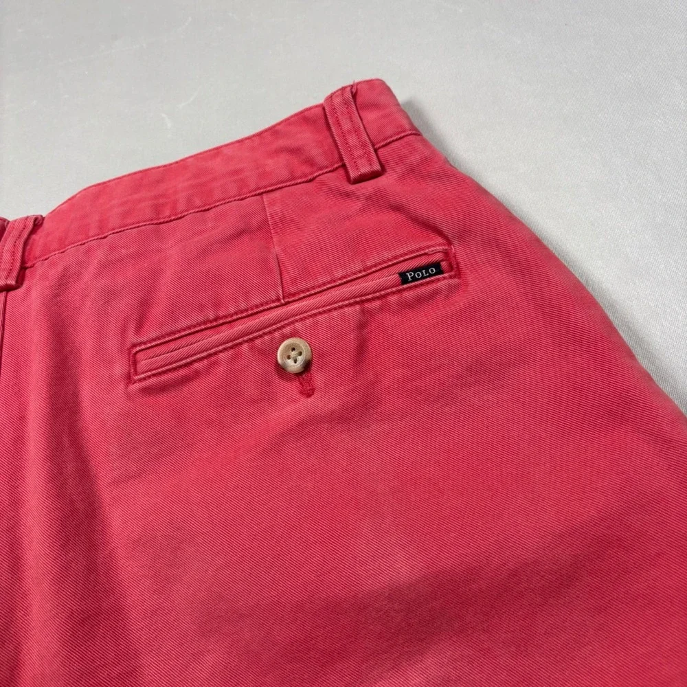 Polo‎ Ralph Lauren Shorts Mens 29 Pink Chino Cotton Twill Flat Front Summer